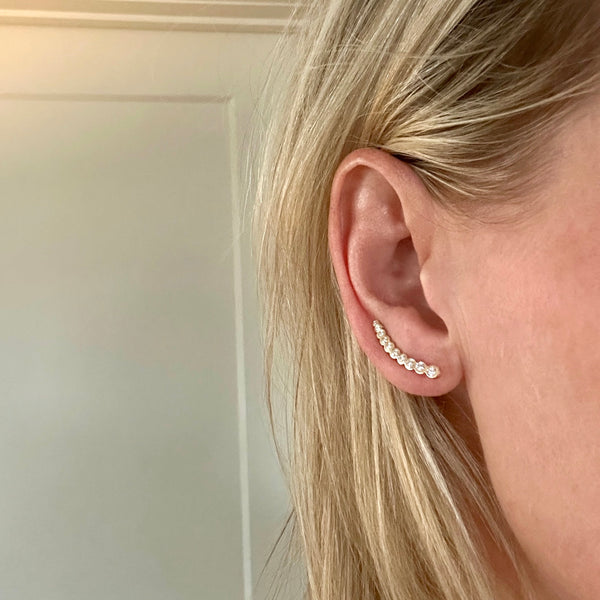Jules ten diamond ear climbers