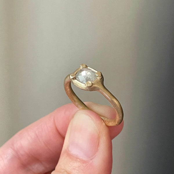 light silvery gray diamond ring