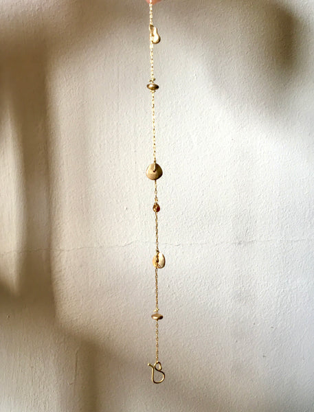 river bracelet with natural diamond briolette