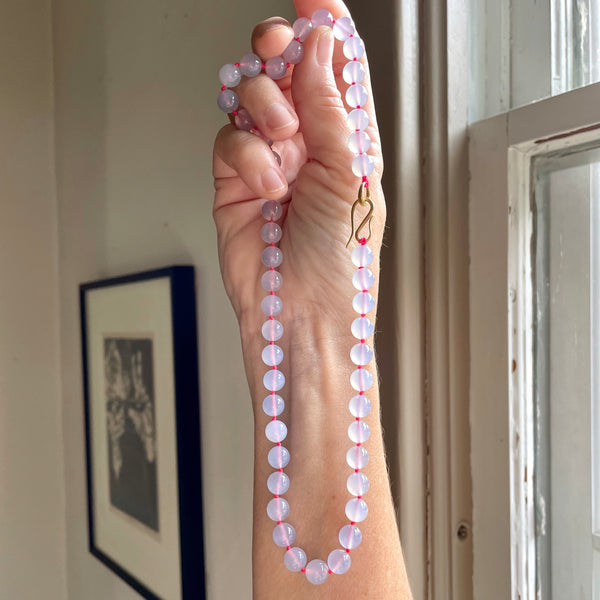 blue chalcedony strand