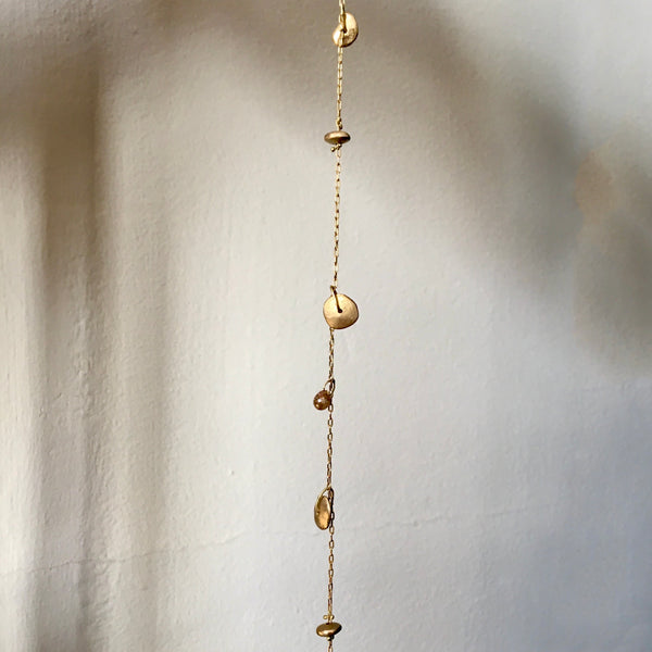 river bracelet with natural diamond briolette