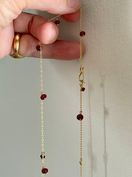 ruby sprinkle necklace