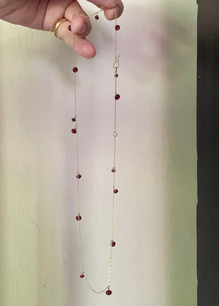 ruby sprinkle necklace