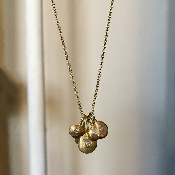 five pebble charm necklace