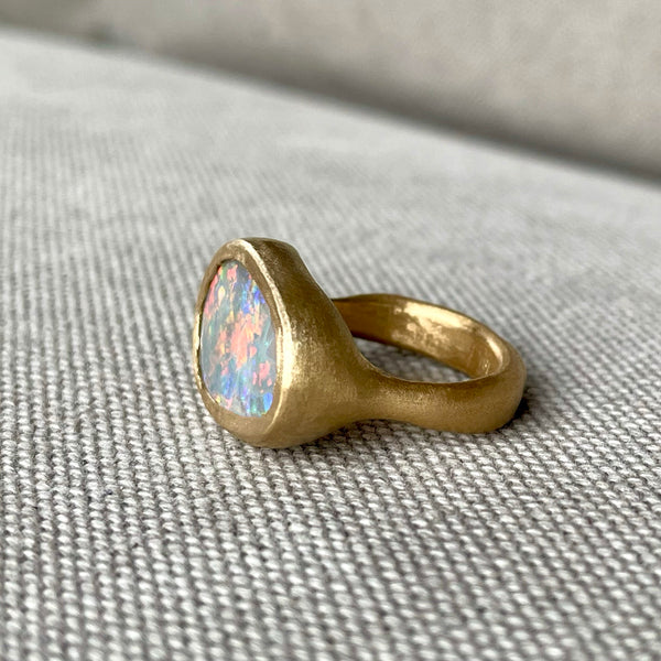 grand organic opal ring
