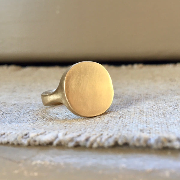 mirror signet ring