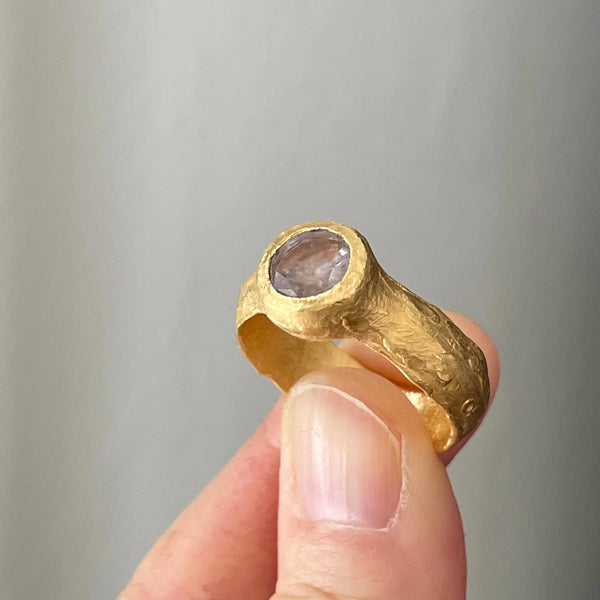 river ring with lavender sapphire (NFS)