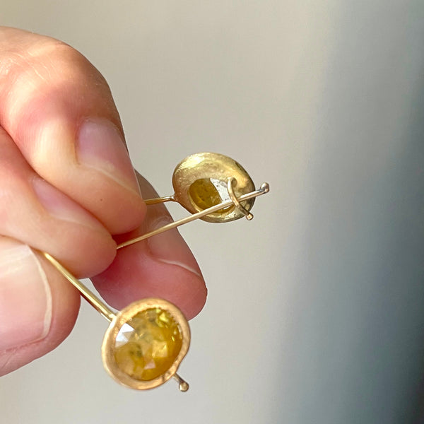 sunny yellow diamond earrings (NFS)