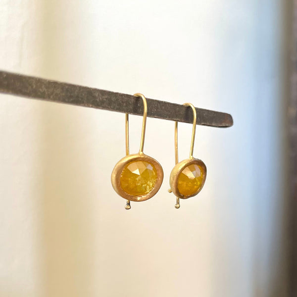 sunny yellow diamond earrings (NFS)