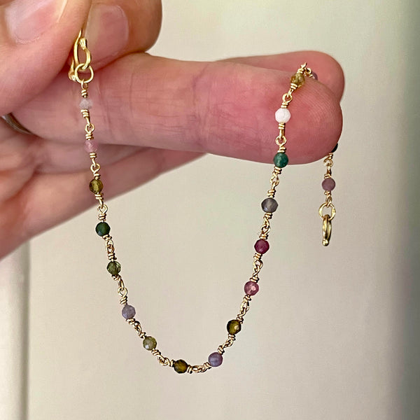 delicate tourmaline dream bracelet