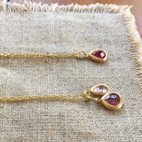 hand carved gemstone pendants (NFS)