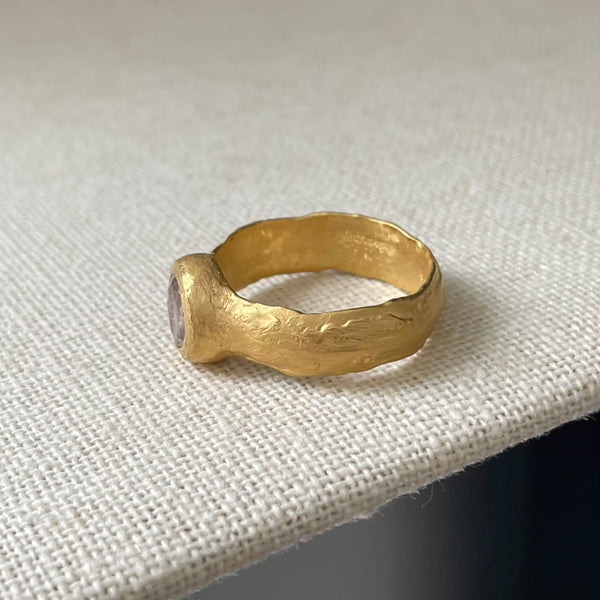 river ring with lavender sapphire (NFS)