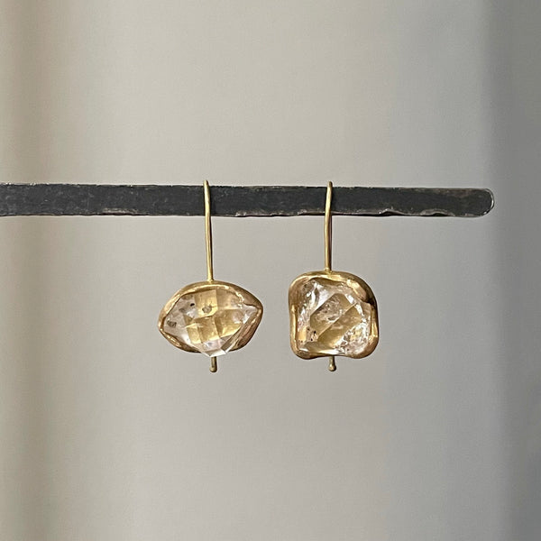 Herkimer diamond drop earrings