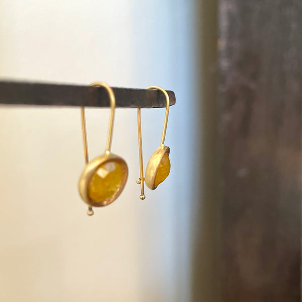 sunny yellow diamond earrings (NFS)