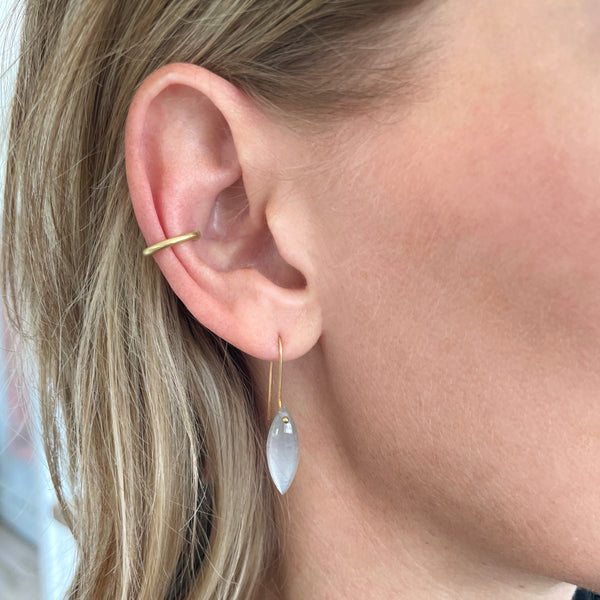 gray moonstone seed earrings
