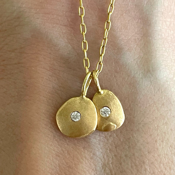 two pebble pendant