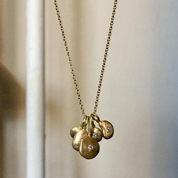 five pebble charm necklace