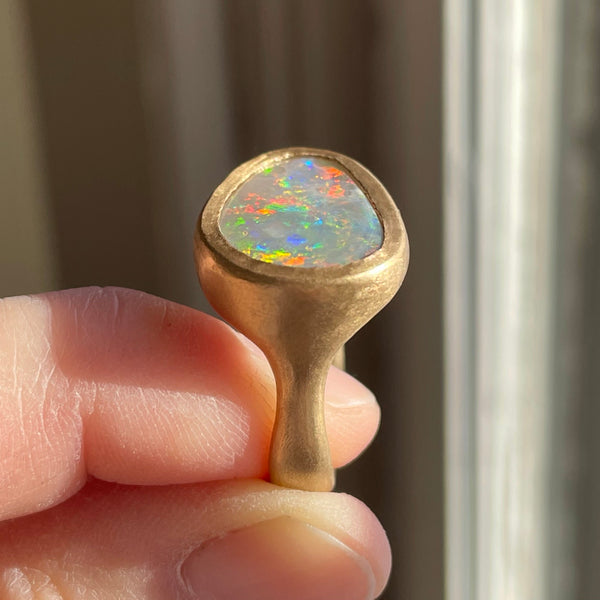 grand organic opal ring