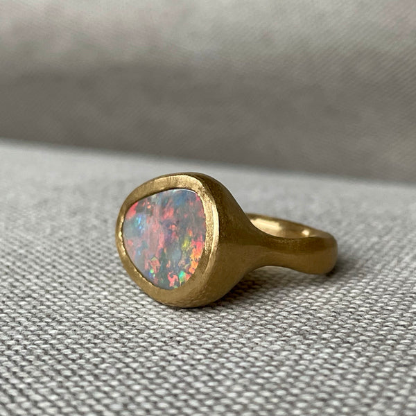 grand organic opal ring